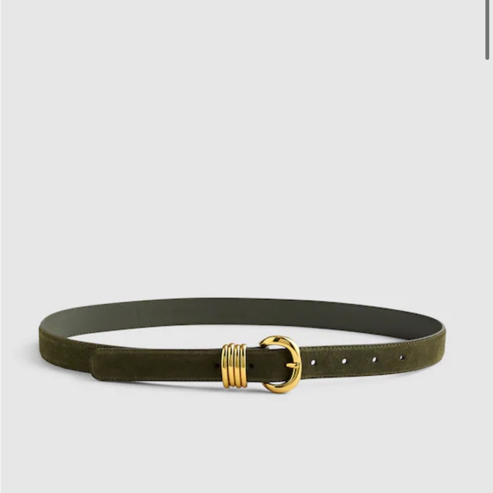 [SOLD] NWT: Madewell Suede Metal Keeper Belt | XS